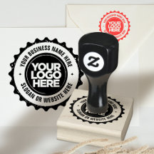 Firmenlogo - Berufliche Briefmarke aus Kautschuk