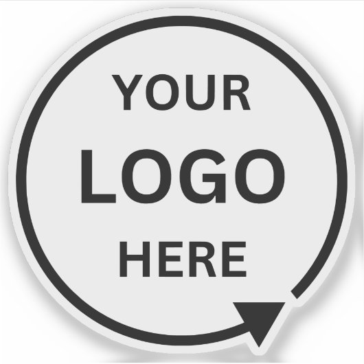 Firmenlogo | Berufliche Wasserflasche Aufkleber (Vorderseite)