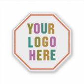 Firmenlogo | Berufliche Wasserflasche Aufkleber (Vorderseite)