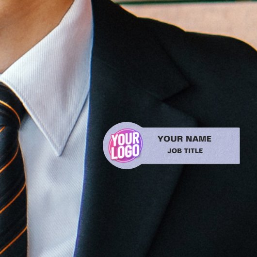 Firmenlogo Beruflicher Mitarbeiter Blue Name-Tag Namensschild