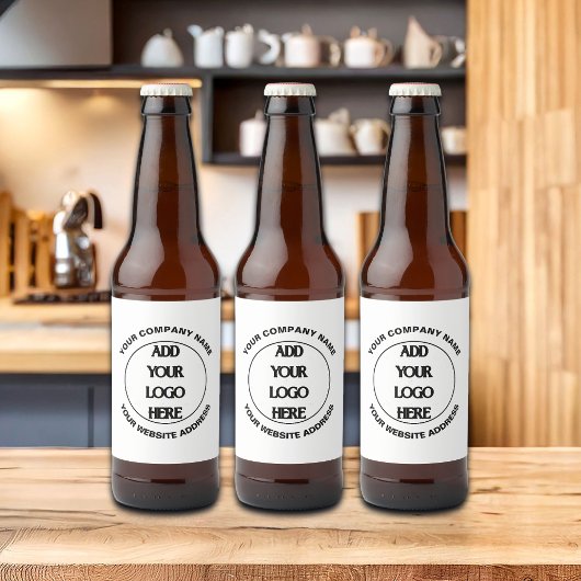 Firmenlogo Bierflaschenetikett