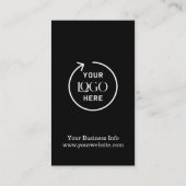 Firmenlogo | Black Beruflich Company Punch Treuekarte (Rückseite)