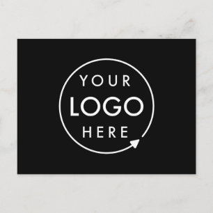 Firmenlogo Black Corporate Company Postkarte