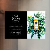 Firmenlogo | Black Foto Promotional Stilvoll Fensteraufkleber