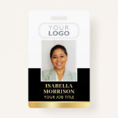 Firmenlogo Black Gold Business Ausweis (Vorderseite)