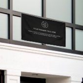 Firmenlogo | Black Modern Beruflich 5' Banner (Äußeres Gebäude)