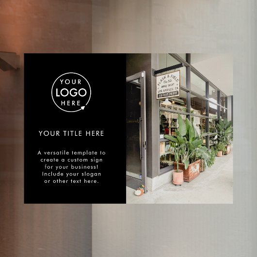 Firmenlogo | Black Stylish Promotions Foto Fensteraufkleber