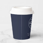 Firmenlogo | Blue Business Pappbecher (Rechts)