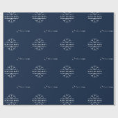 Firmenlogo Blue Christmas Snowflake Lp Geschenkpapier (Flach)