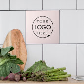 Firmenlogo | Blush Pink Feminine Beruflich Fliese