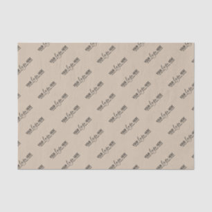 Firmenlogo Brand Custom Kraft Brown Business Seidenpapier