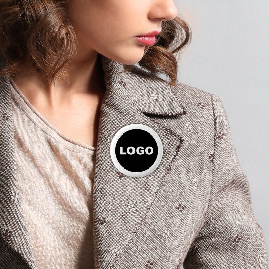 Firmenlogo Branding Mitarbeiter-Werbemittel Button