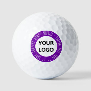 Firmenlogo-Branding-Stempel Golfbälle Vorlage