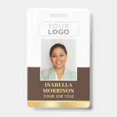 Firmenlogo Brawn Gold Business Ausweis (Vorderseite)