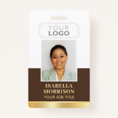 Firmenlogo Brawn Gold Business Ausweis (Vorderseite)