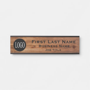 Firmenlogo Bürotürschild Rustikales Holz Türschild