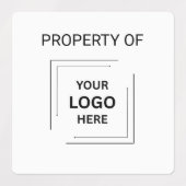 Firmenlogo | Business Asset Laptop Etiketten (Design 1)