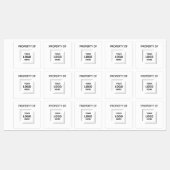 Firmenlogo | Business Asset Laptop Etiketten (Blatt)