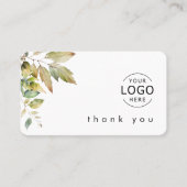 Firmenlogo Business Erntedank Cards Visitenkarte (Vorderseite)