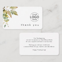 Firmenlogo Business Erntedank Cards