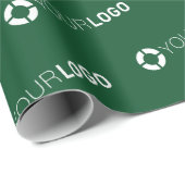 Firmenlogo Business-Geschenk Jäger grün Geschenkpapier (Rolleneckpunkt)