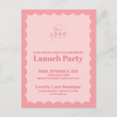 Firmenlogo Business Grand Opening Postkarte (Vorderseite)