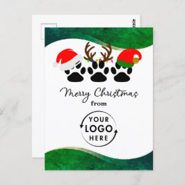 Firmenlogo Business Holiday Weihnachtspostkarte Postkarte