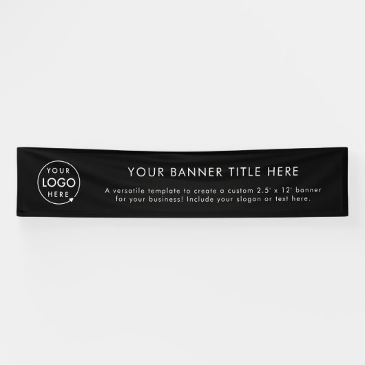 Firmenlogo | Business Modern Black 12 Banner (Horizontal)