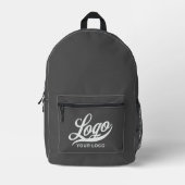 Firmenlogo, Charcoal Gray, Firmenmarke Custom Bedruckter Rucksack (Vorderseite)