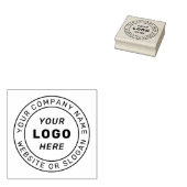 Firmenlogo | Circle Website & Company Name Gummistempel (Stempel)