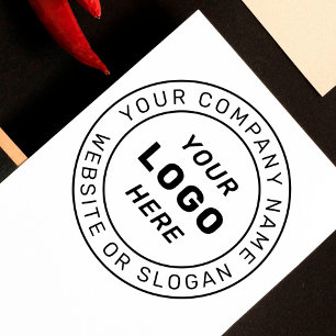Firmenlogo   Circle Website & Company Name Gummistempel