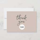 Firmenlogo Coco Pink Dankeschön Karte (Vorderseite)