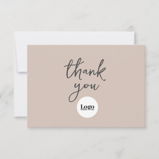 Firmenlogo Coco Pink Dankeschön Karte (Vorderseite)