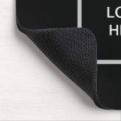 Firmenlogo Company Black Minimalistisch Classic Mousepad (Ecke)