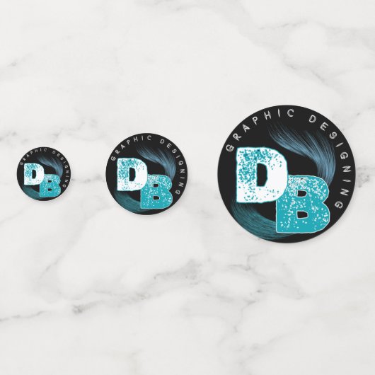 Firmenlogo Confetti Konfetti (Rückseiten)