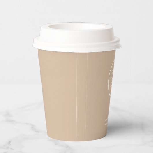 Firmenlogo | Corporate Paper Cups Pappbecher (Rechts)