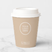 Firmenlogo | Corporate Paper Cups Pappbecher (Vorderseite)