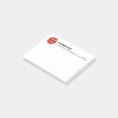 Firmenlogo CUSTOM 4"x3" Post-it Klebezettel (angewinkelt)