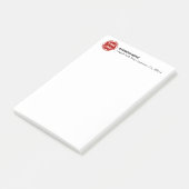 Firmenlogo CUSTOM 4"x6" Post-it Klebezettel (angewinkelt)