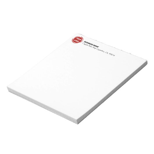 Firmenlogo CUSTOM 5.5" x 6" Notizblock (Rotiert)