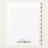 Firmenlogo Custom Black 2025 Planner Planer (Rückseite)