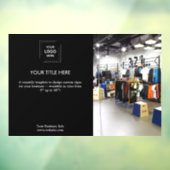 Firmenlogo | Custom Black Promotion Fensteraufkleber (Blatt 3)