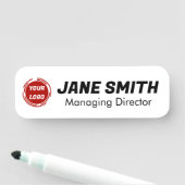Firmenlogo CUSTOM Namensschild (Beispiel)
