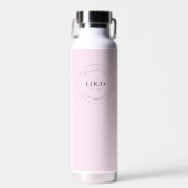 Firmenlogo Custom QR Code Website Pink Trinkflasche (Vorne)
