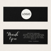 Firmenlogo dank Einsteckkarte (Vorne & Hinten)