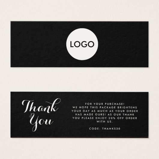 Firmenlogo dank Einsteckkarte (Vorne & Hinten)