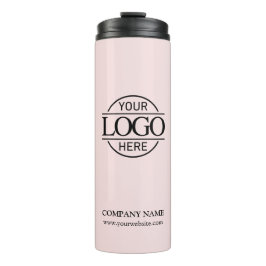 Firmenlogo der modernen Blush-Pink-Marke Thermosbecher