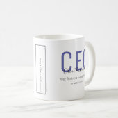 Firmenlogo des CEO Kaffeetasse (VorderseiteRechts)
