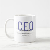 Firmenlogo des CEO Kaffeetasse (Links)