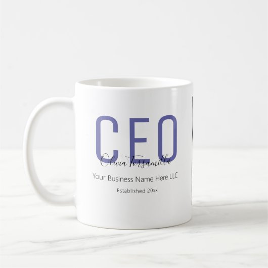 Firmenlogo des CEO Kaffeetasse (Links)